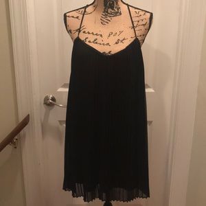 Romeo and Juliet black pleated dress